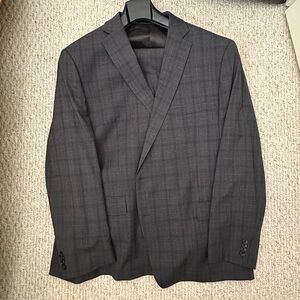 NWT DXL men’s Michael Kors blue/grey check suit